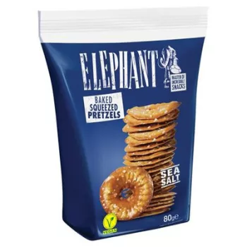 Chips-tallér, 80 g, ELEPHANT, sós 0,08 kg