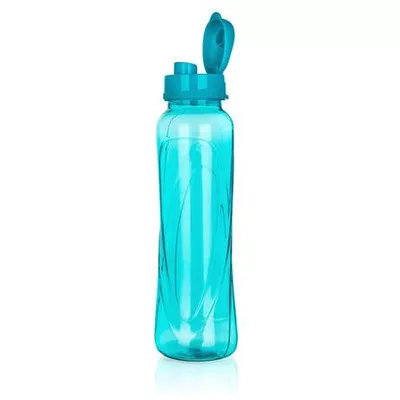 Kulacs, 610 ml, műanyag, világos türkiz, "Slim" 1 db