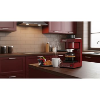 Presszókávéfőző, SZARVASI "SZV 612", bordó