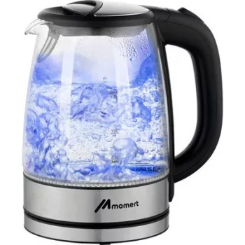 Vízforraló, üvegkannával, 1,7 l,MOMERT 1 db