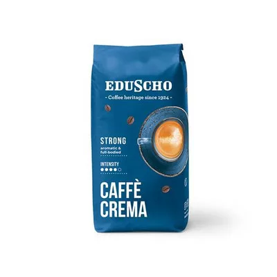Kávé, pörkölt, szemes, 1000 g, EDUSCHO "Caffe Crema Strong" 1 kg