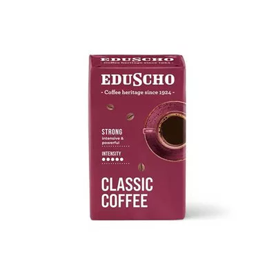 Kávé, pörkölt, őrölt, 250 g, EDUSCHO "Classic Strong" 0,25 kg