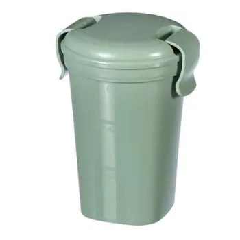   Ételtartó pohár, 600ml, műanyag, CURVER, "Lunch&Go", zöld 1 db