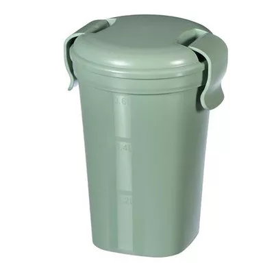 Ételtartó pohár, 600ml, műanyag, CURVER, "Lunch&Go", zöld 1 db