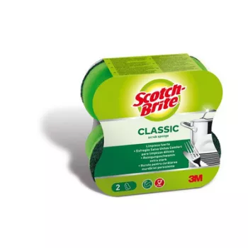   Mosogatószivacs, piskóta alakú, kézkímélő, 3M "Scotch-Brite" 2 db