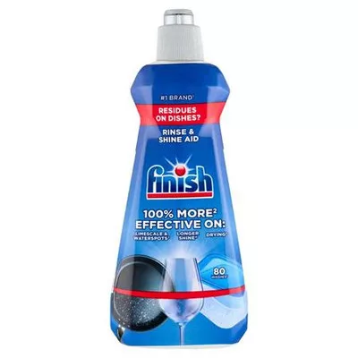 Gépi öblítőszer, 400 ml, FINISH, "Shine&Dry", regular 0,4 liter