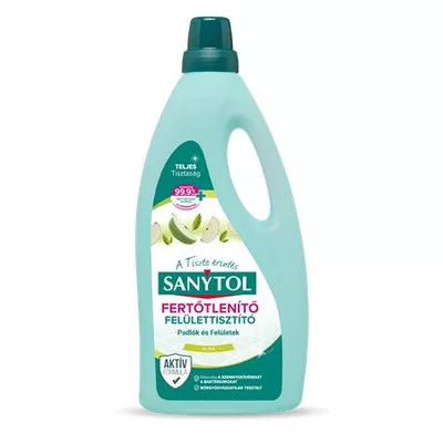 Felület tisztító-és fertőtlenítőszer, 1 l, SANYTOL, alma 1 liter