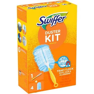 Portörlő készlet, 1 nyél + 4 db utántöltő fej, SWIFFER "Duster" 5 db