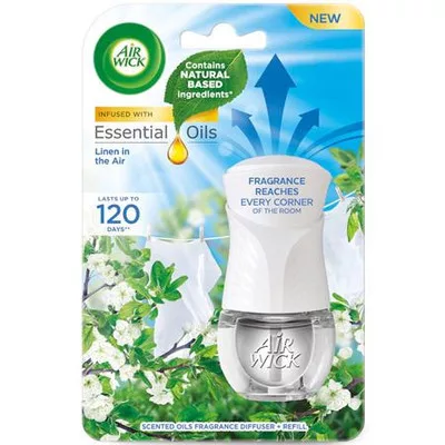 Illatosító készülék, elektromos, 19 ml, AIR WICK "Life scents", frissen mosott ruha