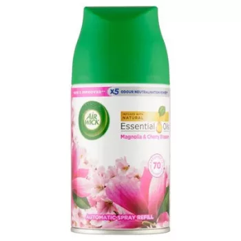   Illatosító készülék utántöltő, automata, 250 ml, AIR WICK "Freshmatic", magnólia és cseresznye