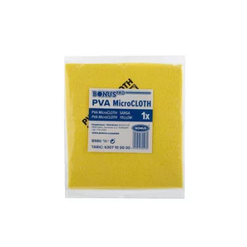   Törlőkendő, mikroszálas, univerzális, 40x34 cm, BONUS "PVA MicroCLOTH", sárga 1 db