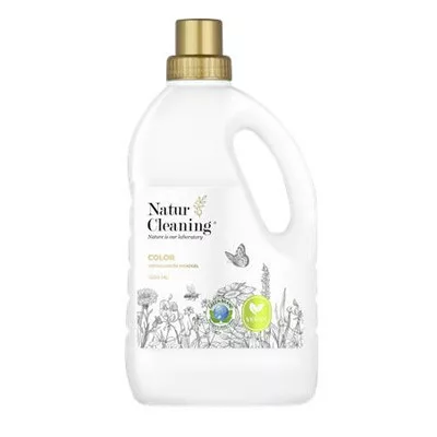 Mosógél, hipoallergén, színes ruhákhoz, 1,5 l, NATURCLEANING "Color" 1,5 liter