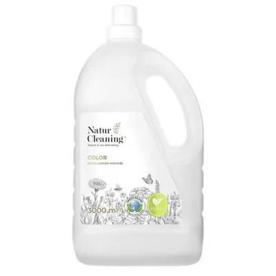 Mosógél, hipoallergén, színes ruhákhoz, 3 l, NATURCLEANING "Color" 3 liter