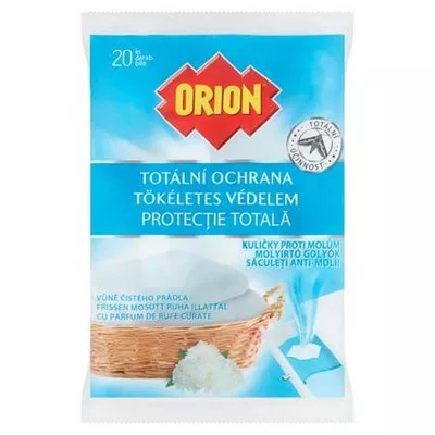 Molyirtó golyók, 20 db, ORION, frissen mosott ruha illattal