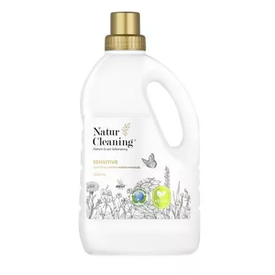 Mosógél, illat- és allergénmentes, 1,5 l, NATURCLEANING "Sensitive" 1,5 liter