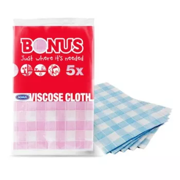 Mosogatókendő, viszkóz, 5 db, BONUS