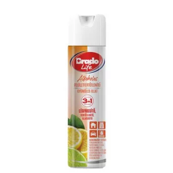   Felületfertőtlenítő és légfrissítő spray, 300 ml, BRADOLIFE, gyümölcs 0,3 liter
