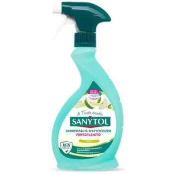   Általános tisztító- és fertőtlenítő spray, 500 ml, SANYTOL, alma 0,5 liter