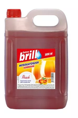 Mosogatószer, utántöltő, 5 l, "Brill", barack 5 liter