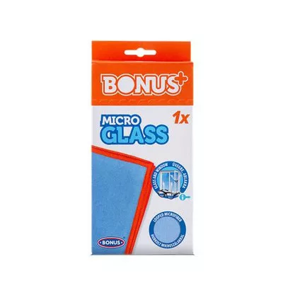 Ablaktörlő kendő, mikroszálas BONUS "MicroGLASS" 1 db
