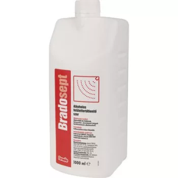   Felület fertőtlenítőszer, alkoholos, 1 l, BRADOSEPT 1 liter