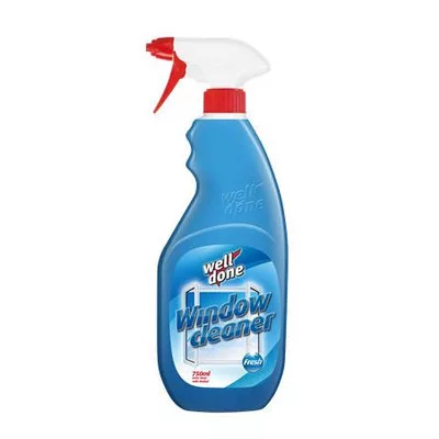 Ablaktisztító, 750 ml, szórófejes, WELL DONE "Fresh"