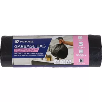   Szemeteszsák, extra erős, 20 l, 20 db, 50x50 cm, VICTORIA FACILITY