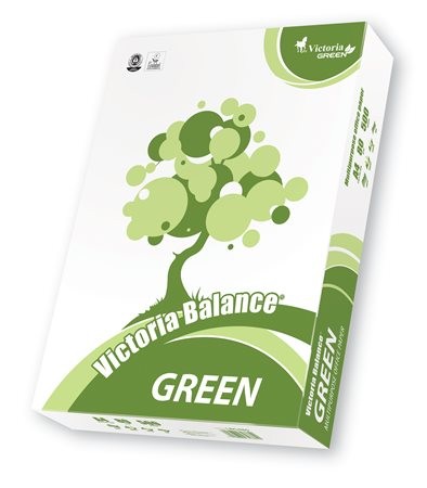 Másolópapír, újrahasznosított, A4, 80 g, VICTORIA "Balance Green"  (500 lap)