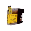 Brother -höz, LC123 Y (sárga) utángyártott TINTAPATRON / INK CARTRIDGE (~600 oldalas)