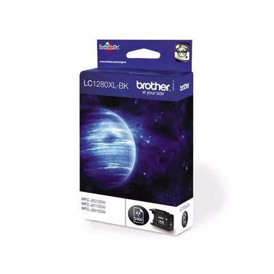 Brother LC1280XL-BK (fekete) eredeti TINTAPATRON / INK CARTRIDGE 2400 oldal