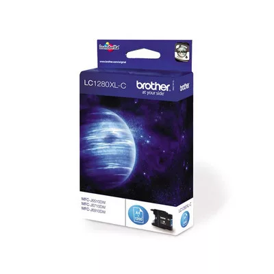 Brother LC1280XL-C (cián) eredeti TINTAPATRON / INK CARTRIDGE 1200 oldal