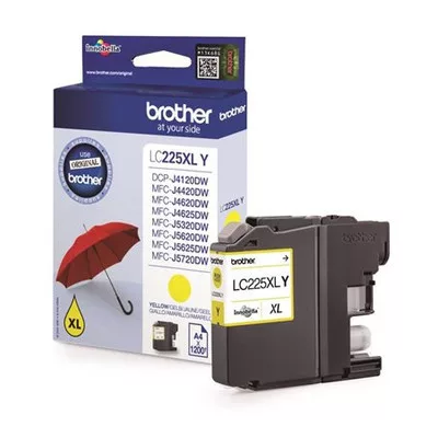 Brother LC225XL Y (sárga) eredeti TINTAPATRON / INK CARTRIDGE