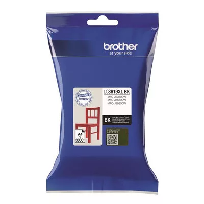 Brother LC3619xl Bk (fekete) eredeti nagy kapacitású TINTAPATRON / INK CARTRIDGE (~3000 oldal)