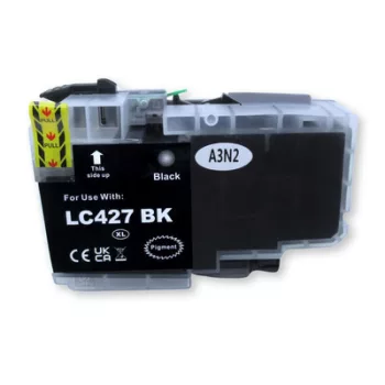   Utángyártott BROTHER LC427BK FEKETE / BLACK (black) TINTAPATRON ( (≈3000 oldal )