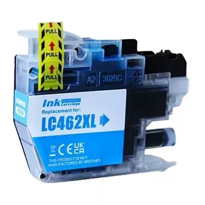 Brother LC462XL C (cián) UTÁNGYÁRTOTT nagy kapacitású TINTAPATRON / INK CARTRIDGE (~1500 oldal)