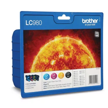  Brother LC980BKCMY eredeti TINTAPATRON / INK CARTRIDGE csomag