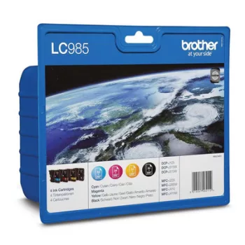   Brother LC985BKCMY eredeti TINTAPATRON / INK CARTRIDGE csomag