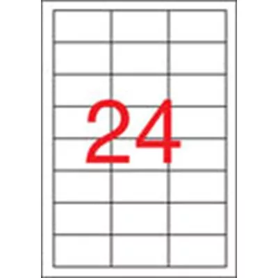 Etikett, univerzális, 64,6x33,8 mm, eltávolítható, APLI, 2400 etikett/csomag 100 lap