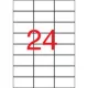 Etikett, 70x37 mm, poliészter, APLI, átlátszó, 240 etikett/csomag 10 lap