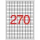Etikett, univerzális, 17,8x10 mm, eltávolítható, kerekített sarkú, APLI, 6750 etikett/csomag 25 lap