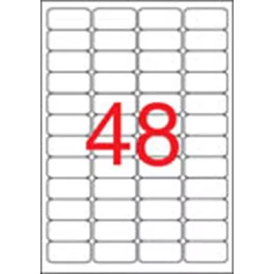 Etikett, 45,7x21,2 mm, biztonsági, kerekített sarkú, APLI, 480 etikett/csomag 10 lap