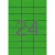 Etikett, 70x37 mm, színes, APLI, zöld, 2400 etikett/csomag 100 lap