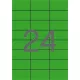 Etikett, 70x37 mm, színes, APLI, zöld, 2400 etikett/csomag 100 lap