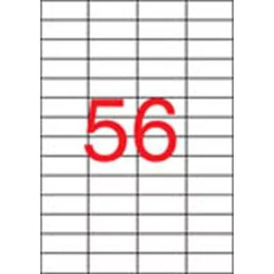Etikett, univerzális, 52,5x21,2 mm, APLI, 5600 etikett/csomag 100 lap
