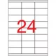 Etikett, univerzális, 70x33,8 mm, APLI, 2400 etikett/csomag 100 lap