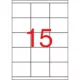 Etikett, univerzális, 70x50,8 mm, APLI, 1500 etikett/csomag 100 lap