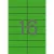 Etikett, 105x37 mm, színes, APLI, zöld 1600 etikett/csomag 100 lap
