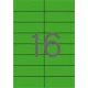 Etikett, 105x37 mm, színes, APLI, zöld 1600 etikett/csomag 100 lap