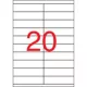 Etikett, univerzális, 105x29 mm, APLI, 2000 etikett/csomag 100 lap