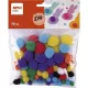 Pom-pom, APLI "Creative", vegyes színek (szín nem választható) 78 db
